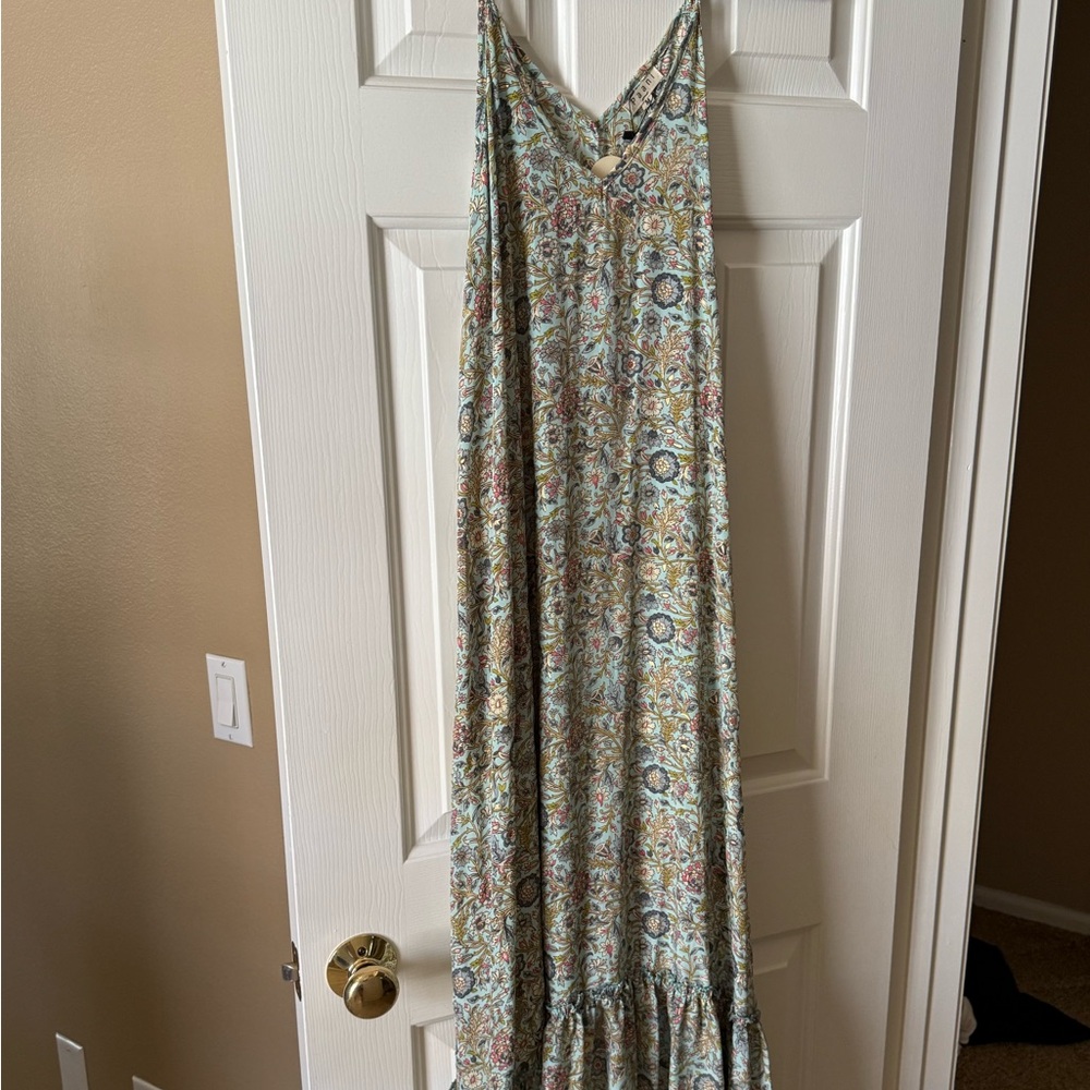 Elegant Floral Print Maxi Dress